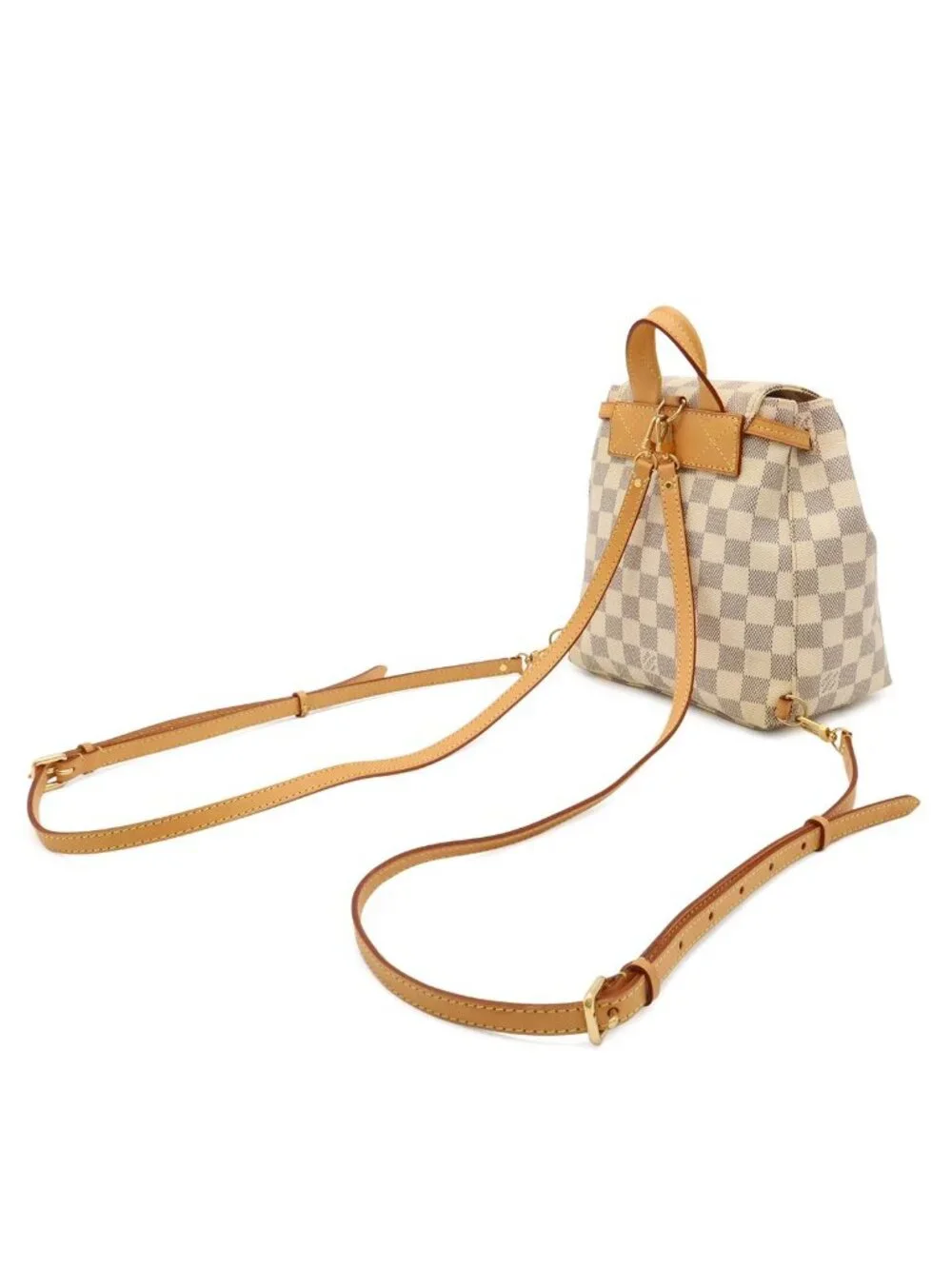 Louis Vuitton Damier Azur Sperone BB Backpack Mini Shoulder Bag